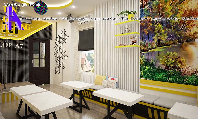 Thiết kế quán trà sữa ở TPHCM