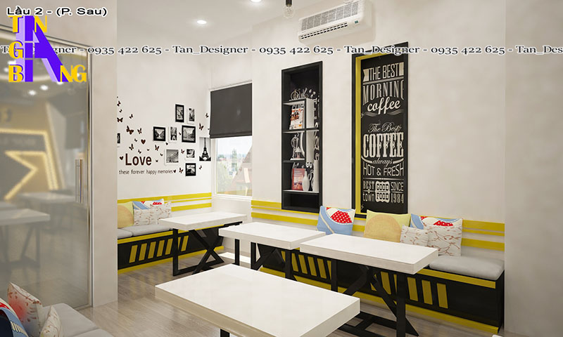 Thiết kế quán trà sữa ở TPHCM